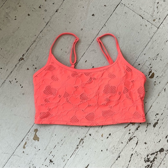 Aerie Floral Texture Padded Sports Bra - Picture 5 of 12